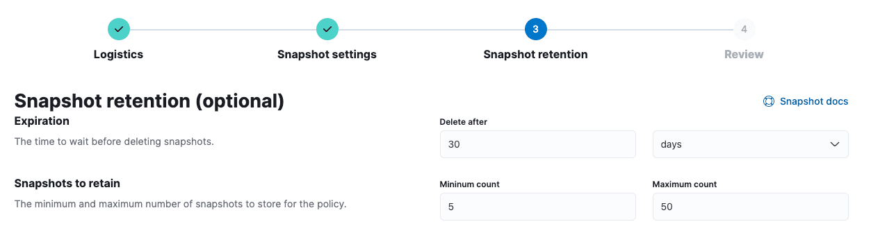 Elasticsearch Snapshot Lifecycle Management (SLM)