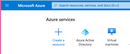 Selecting Azure Active Directory on Azure's portal.