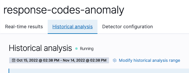 Response codes anomaly detector in OpenSearch